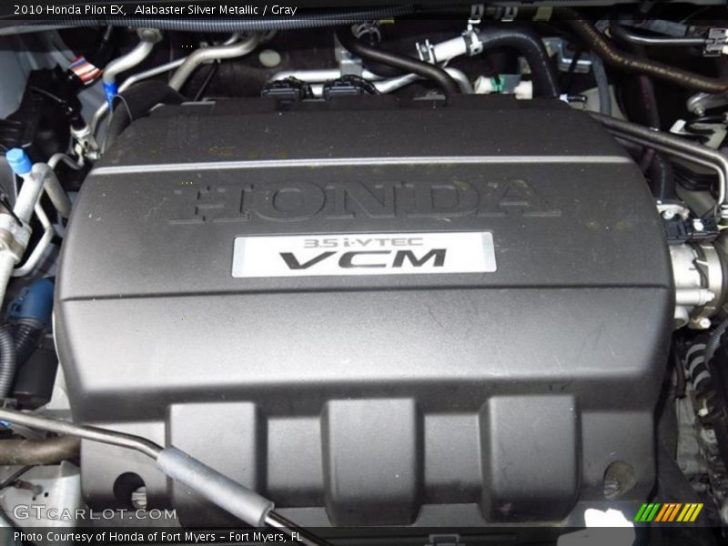 Alabaster Silver Metallic / Gray 2010 Honda Pilot EX