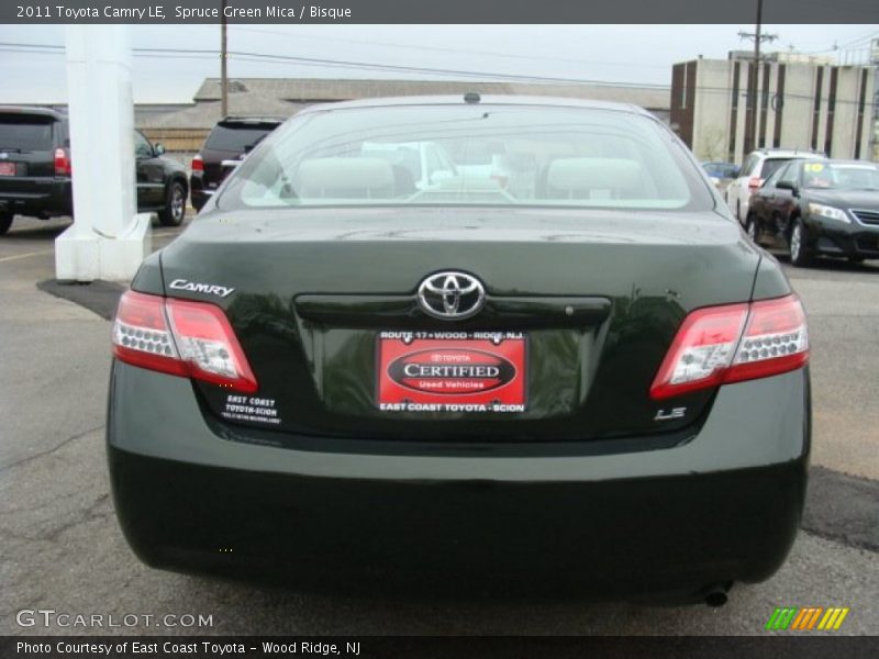 Spruce Green Mica / Bisque 2011 Toyota Camry LE