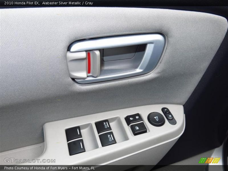 Alabaster Silver Metallic / Gray 2010 Honda Pilot EX