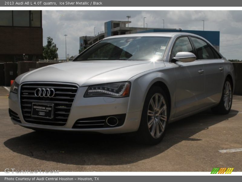 Ice Silver Metallic / Black 2013 Audi A8 L 4.0T quattro