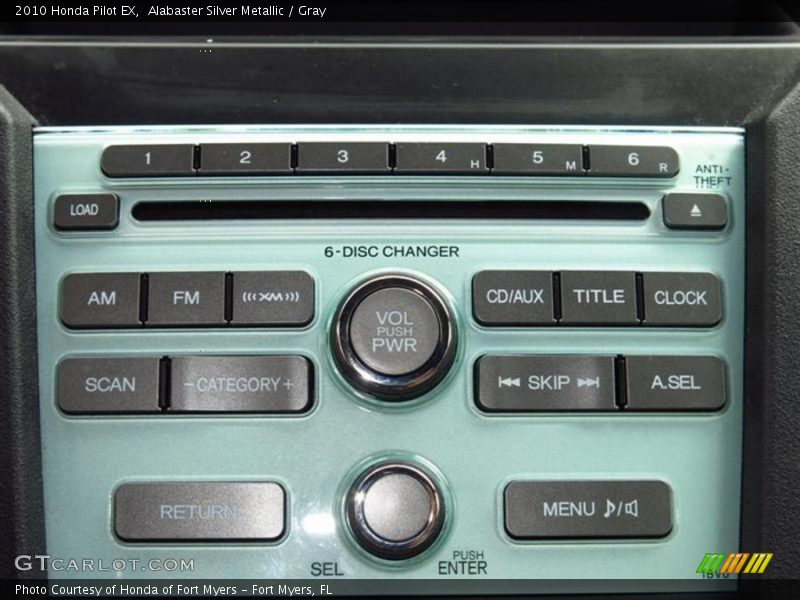 Alabaster Silver Metallic / Gray 2010 Honda Pilot EX