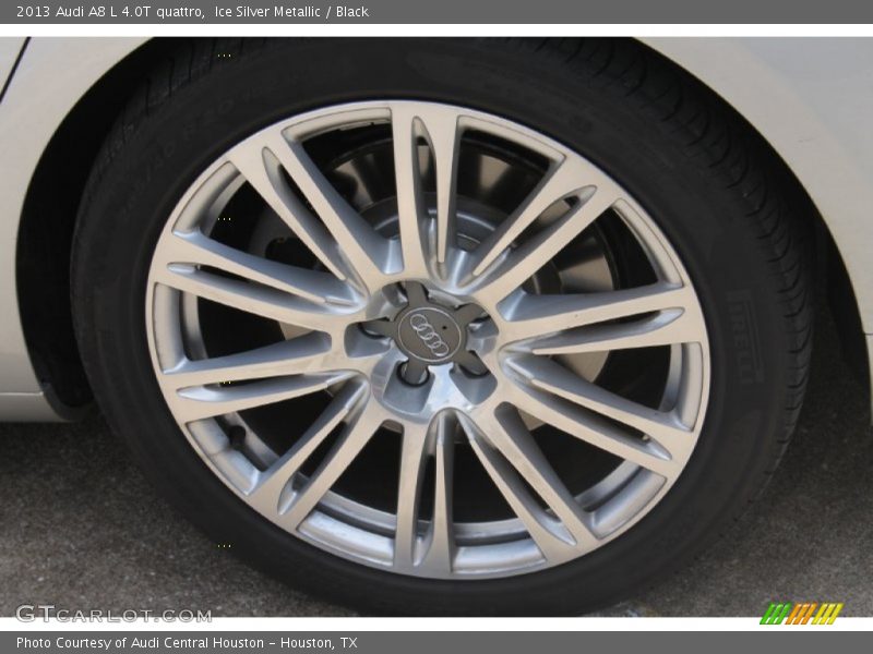 Ice Silver Metallic / Black 2013 Audi A8 L 4.0T quattro