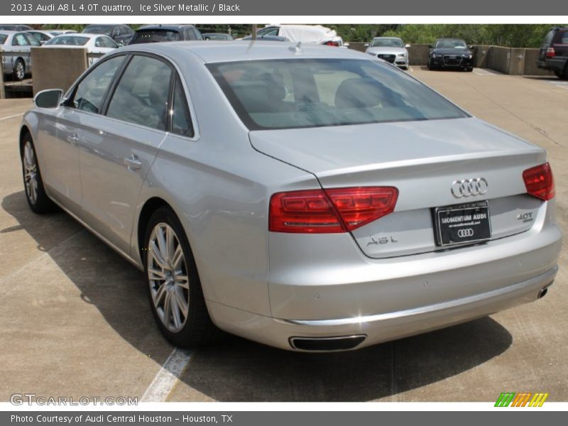 Ice Silver Metallic / Black 2013 Audi A8 L 4.0T quattro