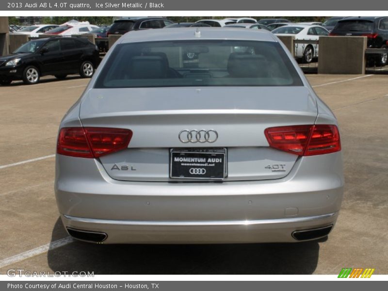 Ice Silver Metallic / Black 2013 Audi A8 L 4.0T quattro
