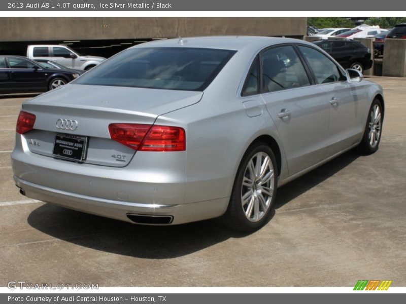 Ice Silver Metallic / Black 2013 Audi A8 L 4.0T quattro