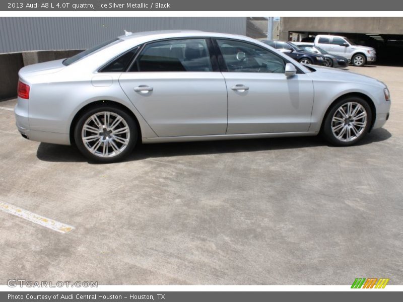 Ice Silver Metallic / Black 2013 Audi A8 L 4.0T quattro
