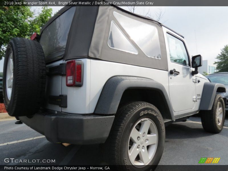 Bright Silver Metallic / Dark Slate Gray/Medium Slate Gray 2010 Jeep Wrangler Sport 4x4
