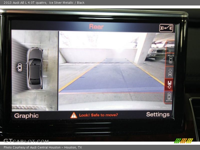 Ice Silver Metallic / Black 2013 Audi A8 L 4.0T quattro