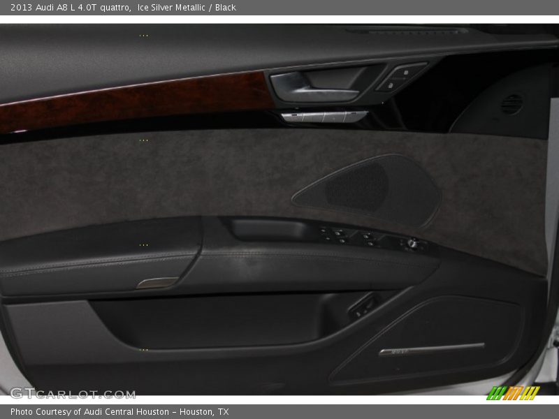 Ice Silver Metallic / Black 2013 Audi A8 L 4.0T quattro