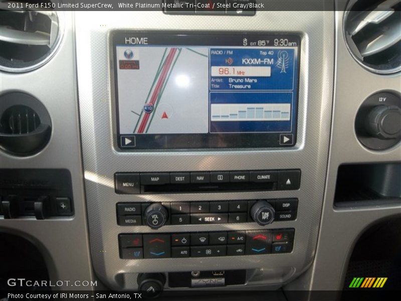 White Platinum Metallic Tri-Coat / Steel Gray/Black 2011 Ford F150 Limited SuperCrew