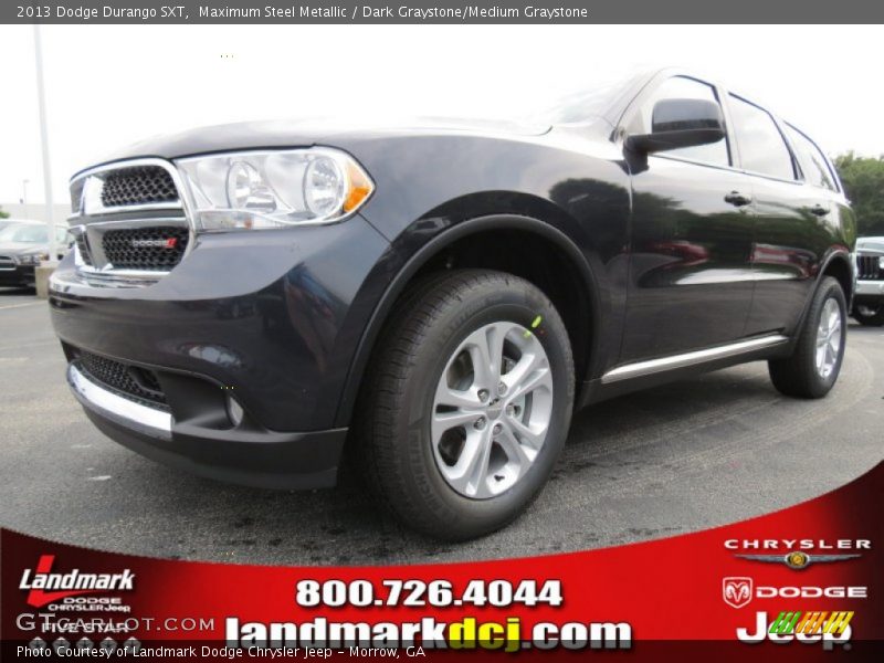 Maximum Steel Metallic / Dark Graystone/Medium Graystone 2013 Dodge Durango SXT