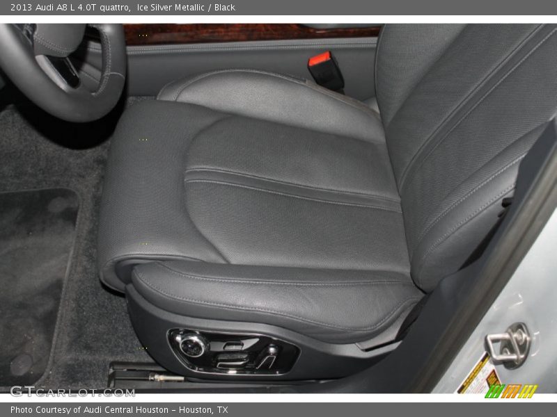 Ice Silver Metallic / Black 2013 Audi A8 L 4.0T quattro