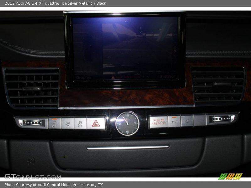 Ice Silver Metallic / Black 2013 Audi A8 L 4.0T quattro