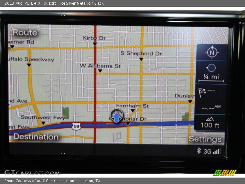 Ice Silver Metallic / Black 2013 Audi A8 L 4.0T quattro