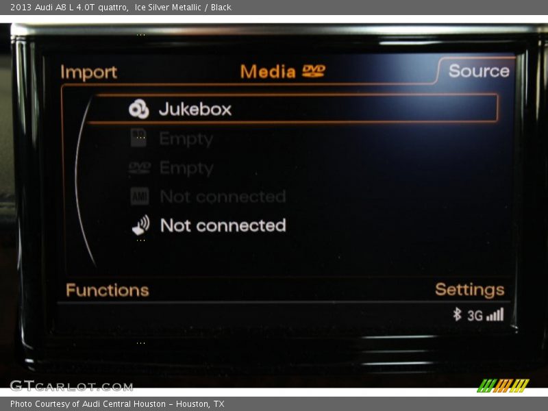 Ice Silver Metallic / Black 2013 Audi A8 L 4.0T quattro