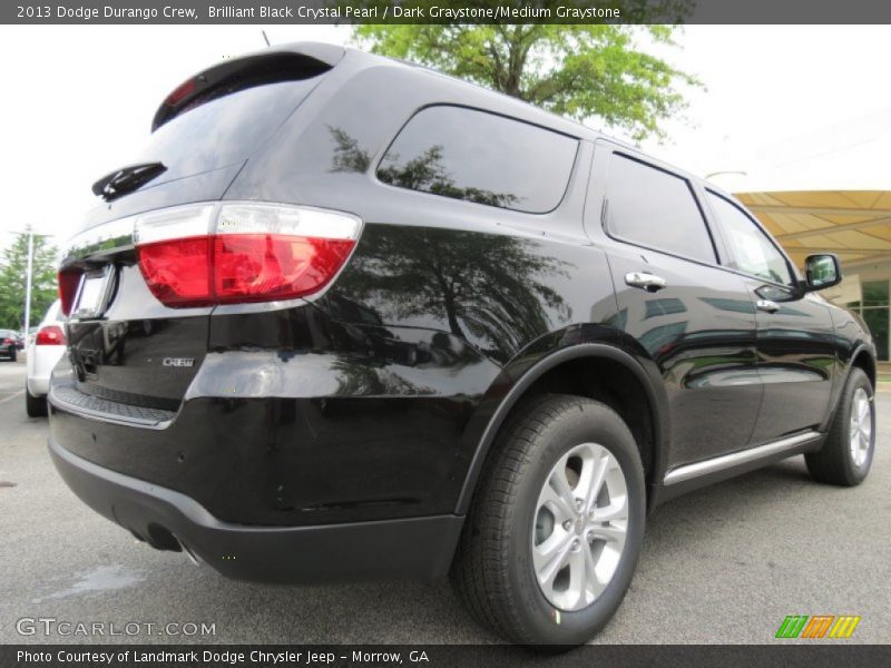Brilliant Black Crystal Pearl / Dark Graystone/Medium Graystone 2013 Dodge Durango Crew