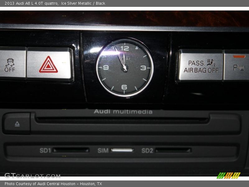 Ice Silver Metallic / Black 2013 Audi A8 L 4.0T quattro