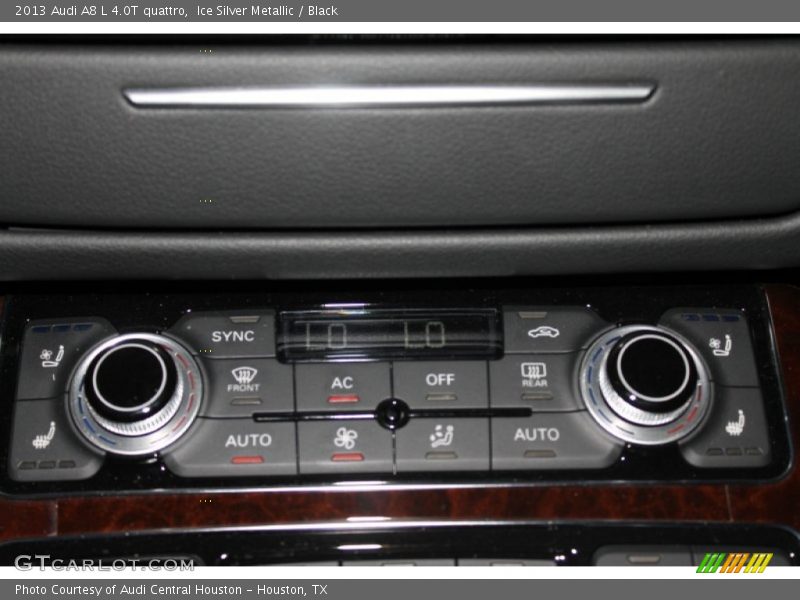 Ice Silver Metallic / Black 2013 Audi A8 L 4.0T quattro