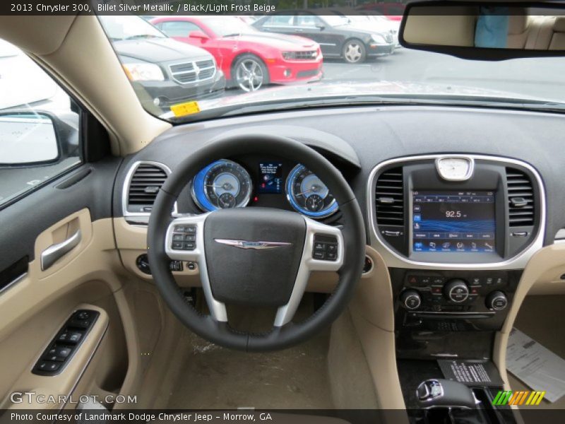 Billet Silver Metallic / Black/Light Frost Beige 2013 Chrysler 300