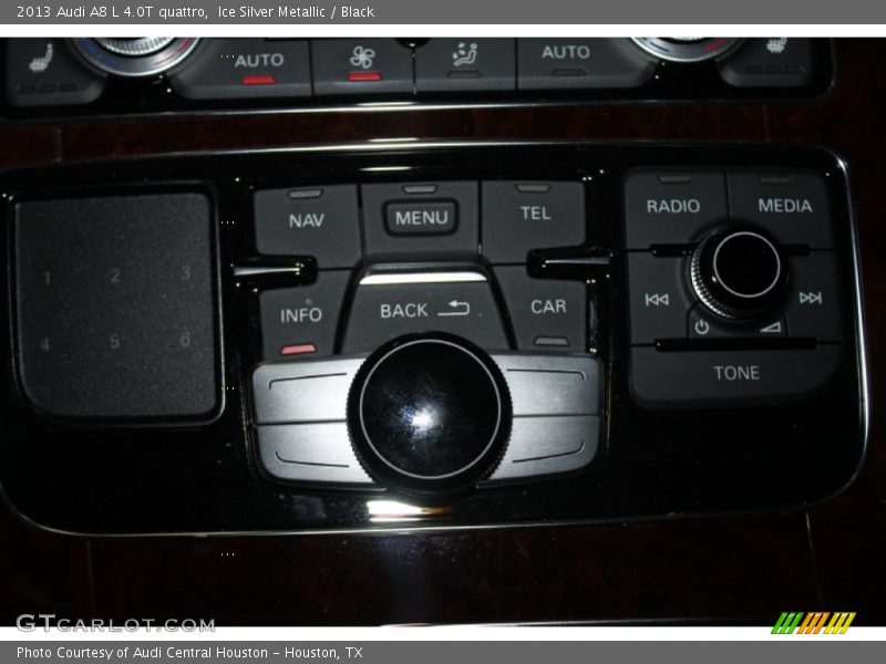 Ice Silver Metallic / Black 2013 Audi A8 L 4.0T quattro