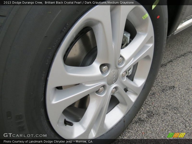 Brilliant Black Crystal Pearl / Dark Graystone/Medium Graystone 2013 Dodge Durango Crew