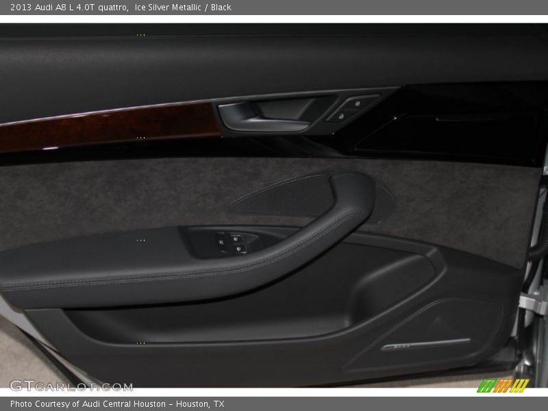 Ice Silver Metallic / Black 2013 Audi A8 L 4.0T quattro
