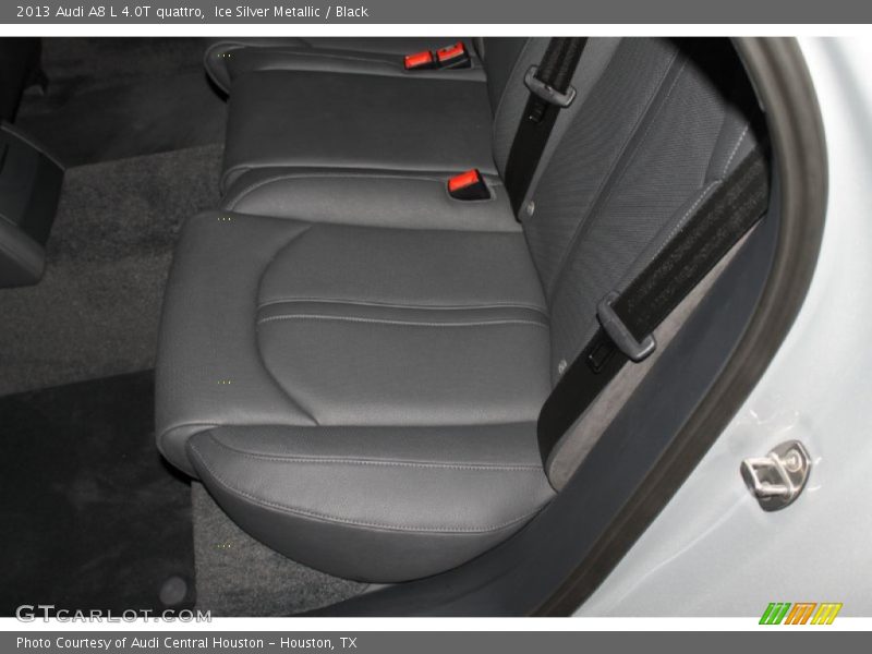 Ice Silver Metallic / Black 2013 Audi A8 L 4.0T quattro
