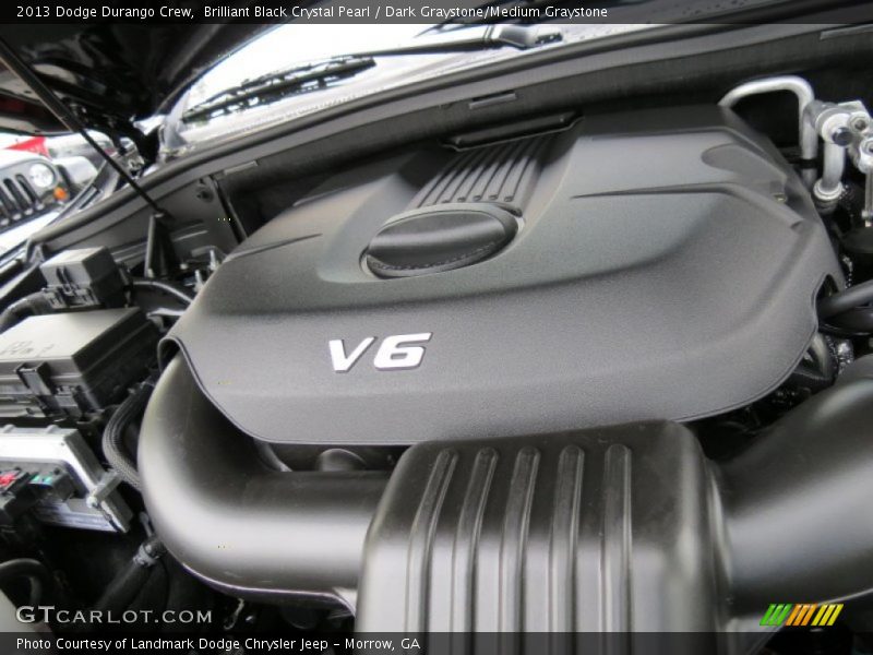 Brilliant Black Crystal Pearl / Dark Graystone/Medium Graystone 2013 Dodge Durango Crew