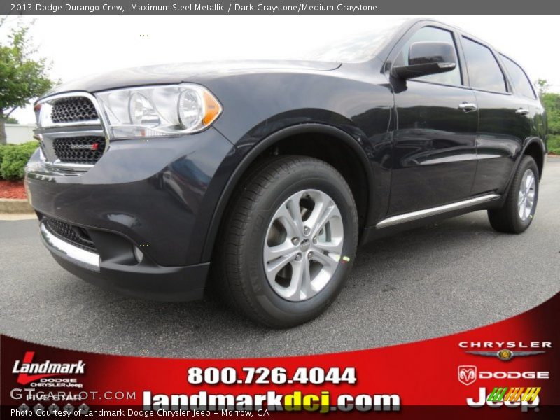 Maximum Steel Metallic / Dark Graystone/Medium Graystone 2013 Dodge Durango Crew