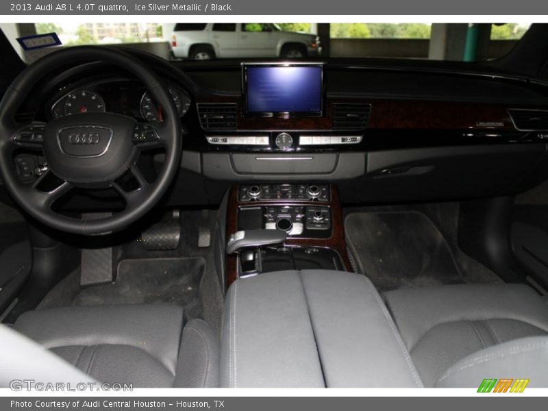 Ice Silver Metallic / Black 2013 Audi A8 L 4.0T quattro