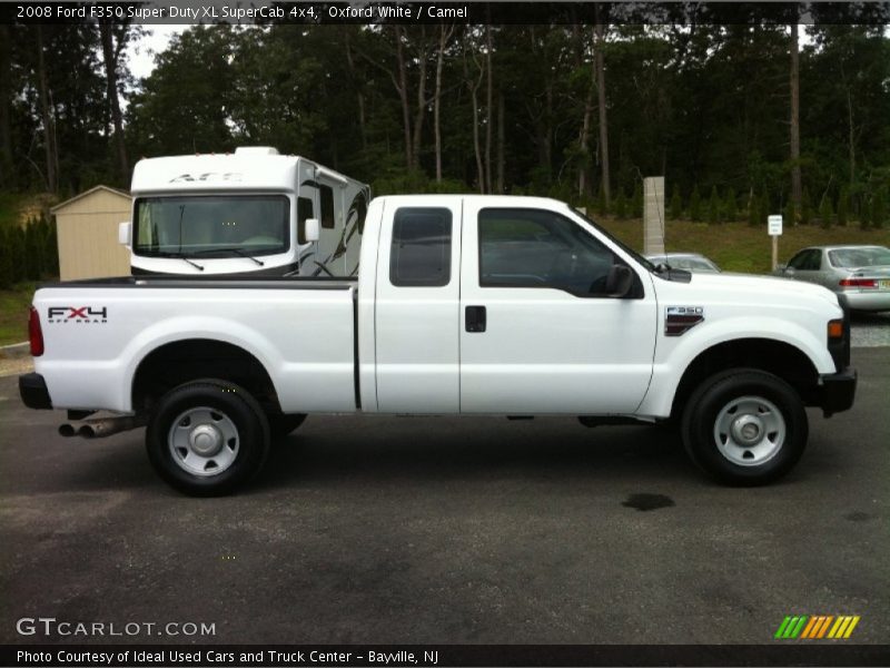 Oxford White / Camel 2008 Ford F350 Super Duty XL SuperCab 4x4