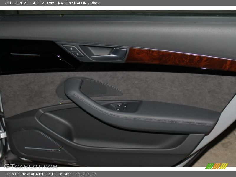 Ice Silver Metallic / Black 2013 Audi A8 L 4.0T quattro