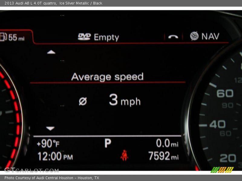 Ice Silver Metallic / Black 2013 Audi A8 L 4.0T quattro