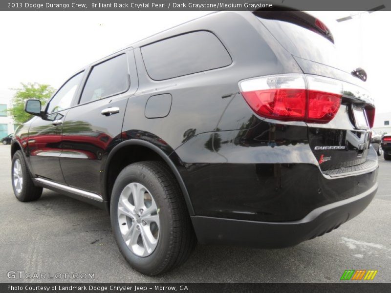 Brilliant Black Crystal Pearl / Dark Graystone/Medium Graystone 2013 Dodge Durango Crew