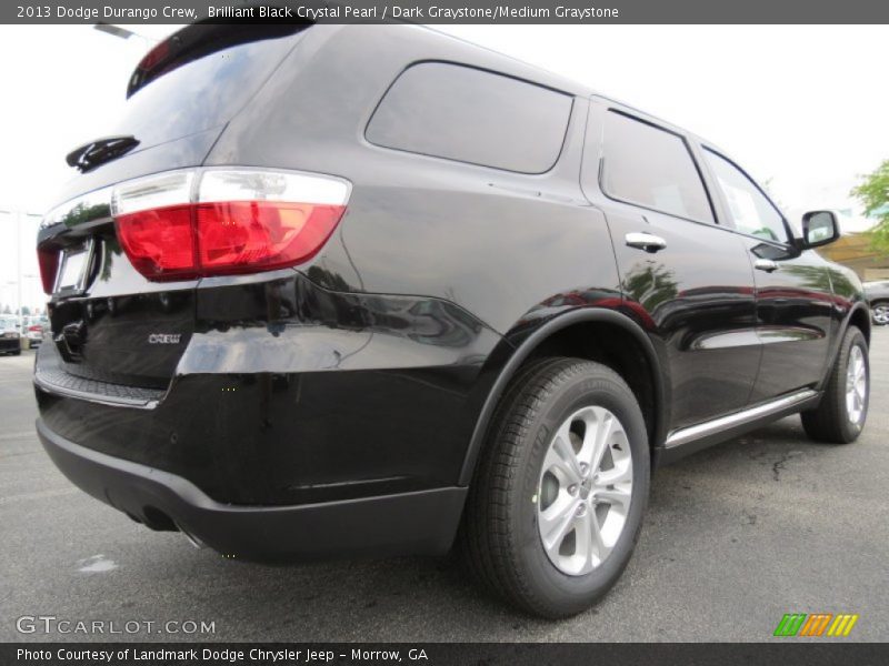 Brilliant Black Crystal Pearl / Dark Graystone/Medium Graystone 2013 Dodge Durango Crew