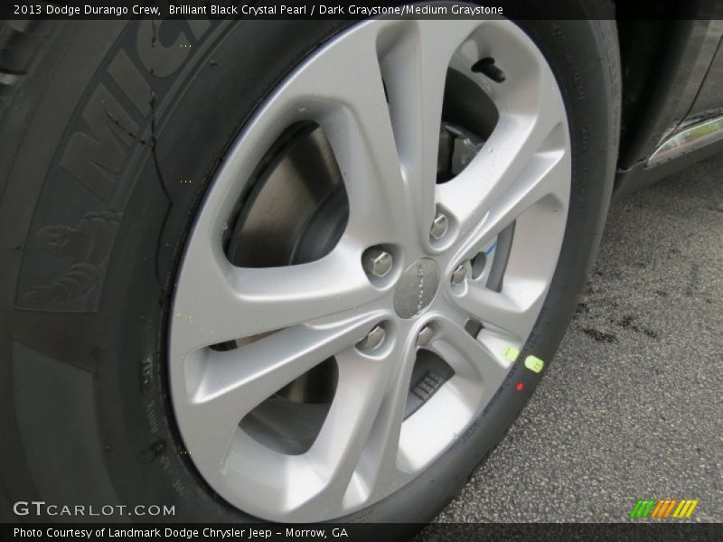 Brilliant Black Crystal Pearl / Dark Graystone/Medium Graystone 2013 Dodge Durango Crew