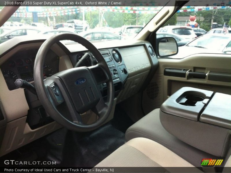 Oxford White / Camel 2008 Ford F350 Super Duty XL SuperCab 4x4