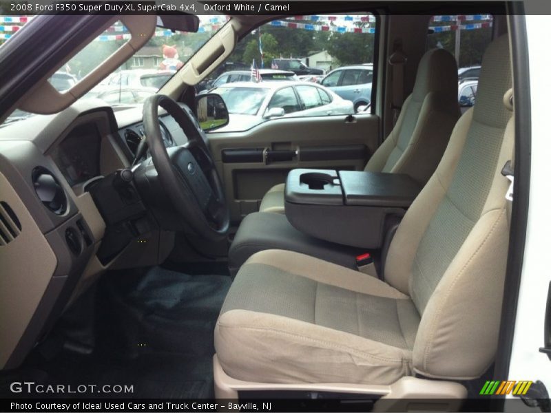 Oxford White / Camel 2008 Ford F350 Super Duty XL SuperCab 4x4