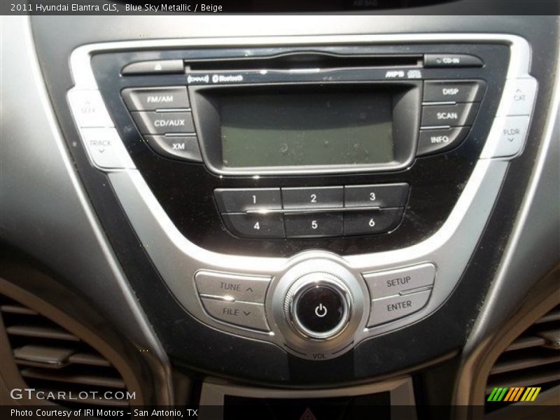 Blue Sky Metallic / Beige 2011 Hyundai Elantra GLS