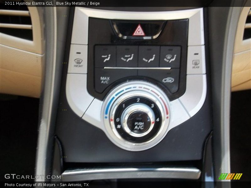 Blue Sky Metallic / Beige 2011 Hyundai Elantra GLS