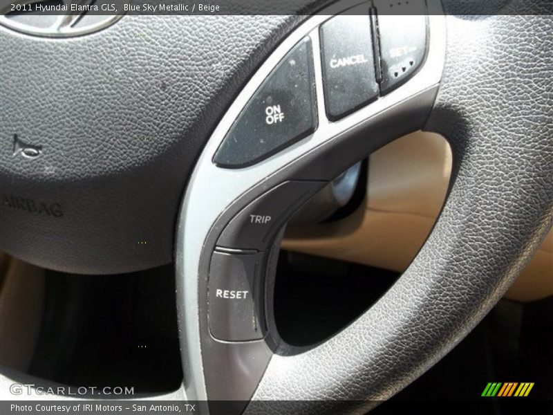 Blue Sky Metallic / Beige 2011 Hyundai Elantra GLS