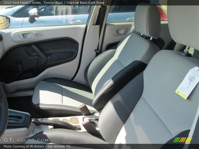 Tuxedo Black / Charcoal Black/Light Stone 2013 Ford Fiesta S Sedan