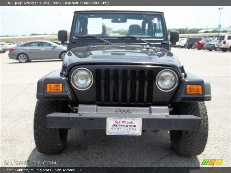Black Clearcoat / Dark Slate Gray 2003 Jeep Wrangler X 4x4