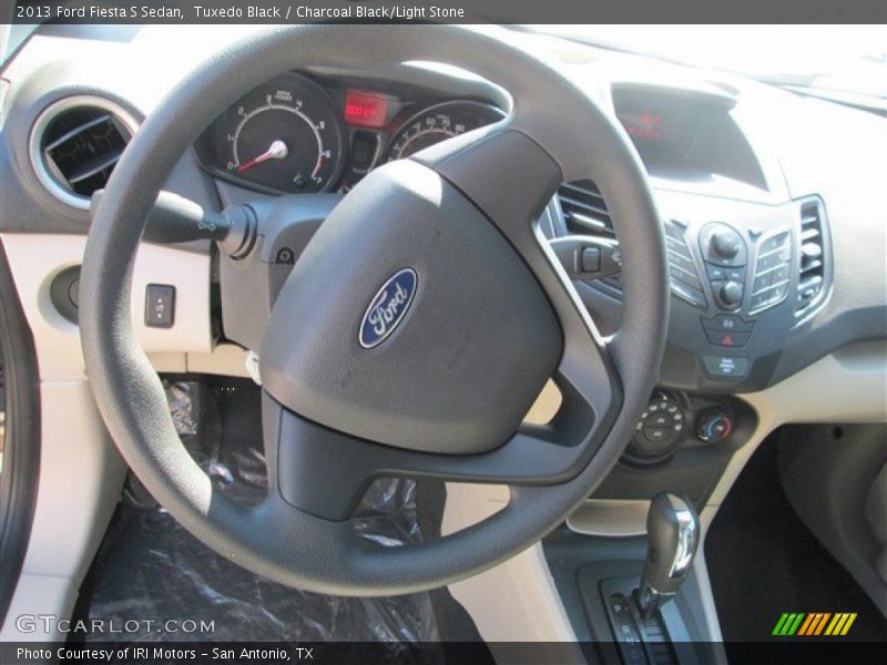 Tuxedo Black / Charcoal Black/Light Stone 2013 Ford Fiesta S Sedan