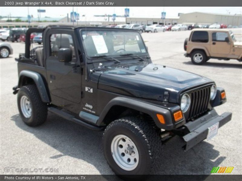 Black Clearcoat / Dark Slate Gray 2003 Jeep Wrangler X 4x4