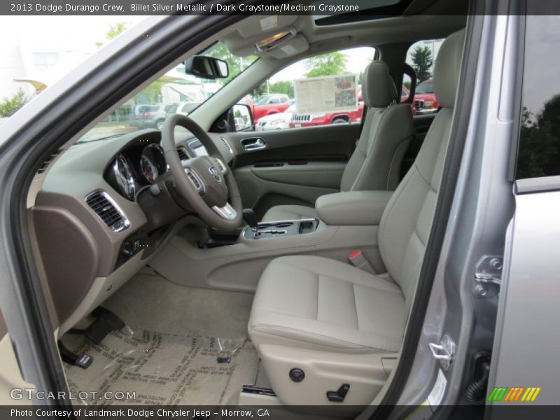 Billet Silver Metallic / Dark Graystone/Medium Graystone 2013 Dodge Durango Crew