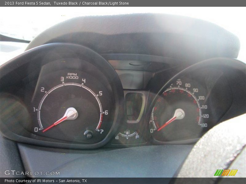 Tuxedo Black / Charcoal Black/Light Stone 2013 Ford Fiesta S Sedan