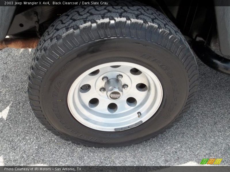 Black Clearcoat / Dark Slate Gray 2003 Jeep Wrangler X 4x4