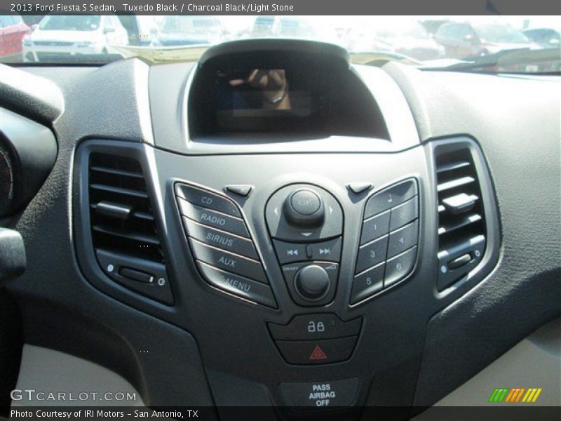 Tuxedo Black / Charcoal Black/Light Stone 2013 Ford Fiesta S Sedan