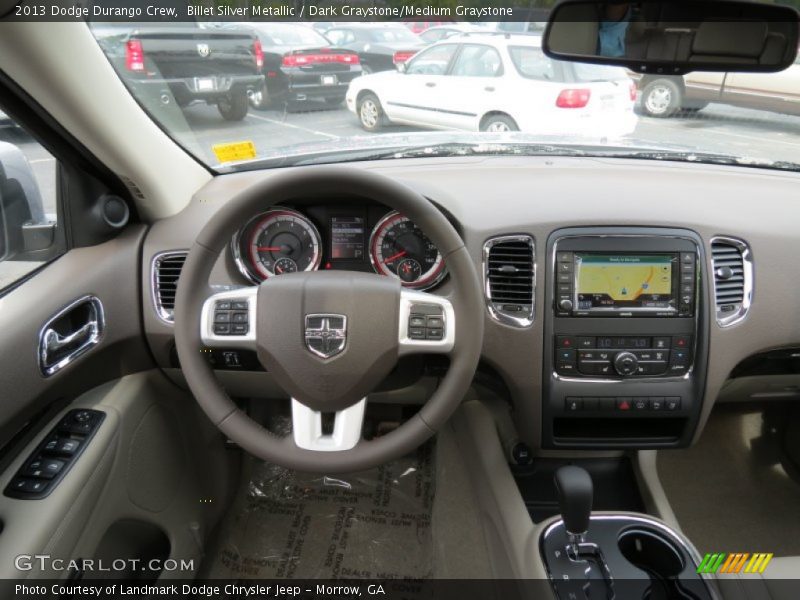 Billet Silver Metallic / Dark Graystone/Medium Graystone 2013 Dodge Durango Crew